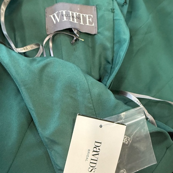 David's Bridal Deep Green Maxi Dress - Picture 5 of 12